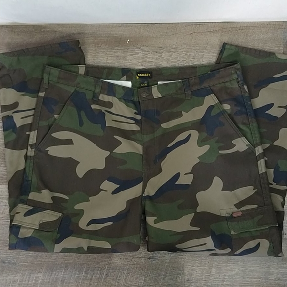 Stanley Pants Stanley Mens Camo Fleece Lined Cargo Pant 42x3 Poshmark